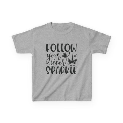 Kids 'Follow Your Inner Sparkle' Tee - Fun Cotton Shirt for Creative Kids