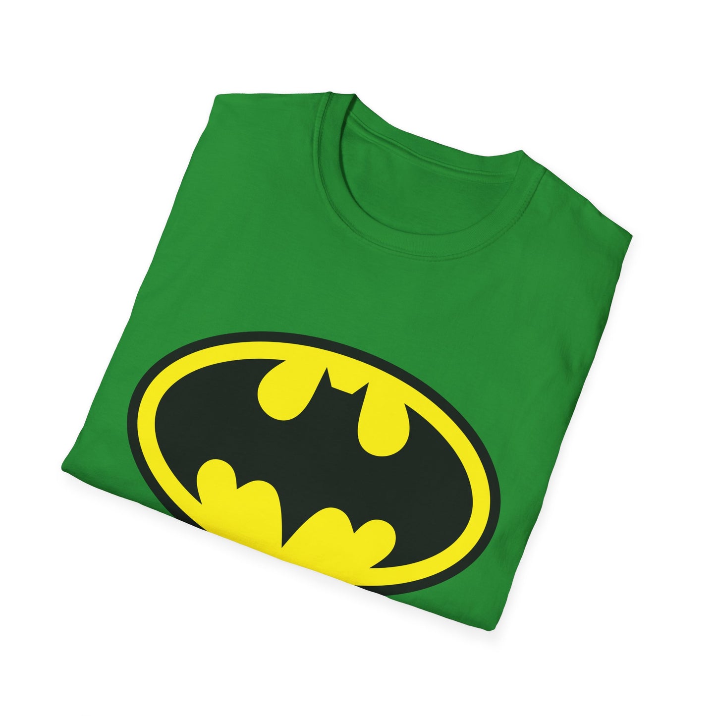 Batman Logo Unisex Softstyle T-Shirt | Fun Graphic Tee for Fans | Perfect Gift for Birthdays, Comic Con, Halloween