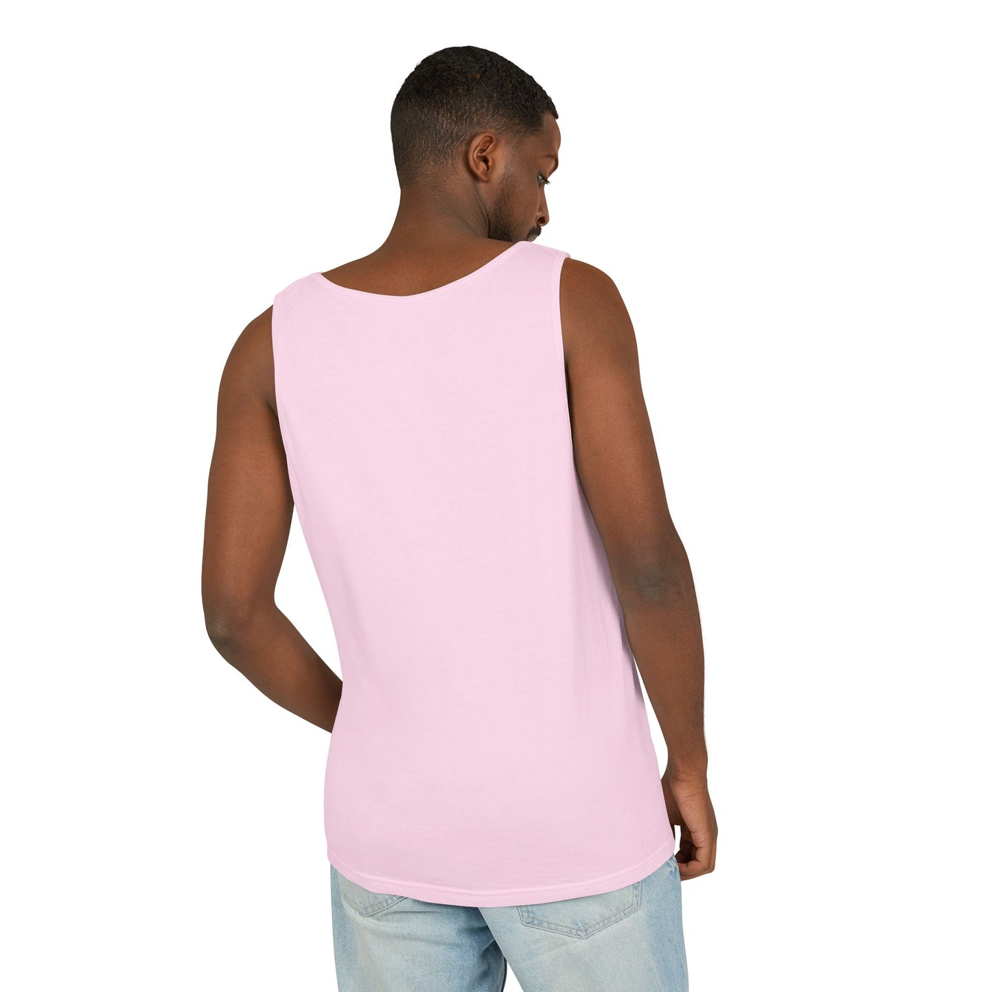 Unisex Garment-Dyed Tank Top with Time Designs - Casual Summer Wear, Beach Outfit, Gift for Friends, Vacation Essentials, Relaxed Style