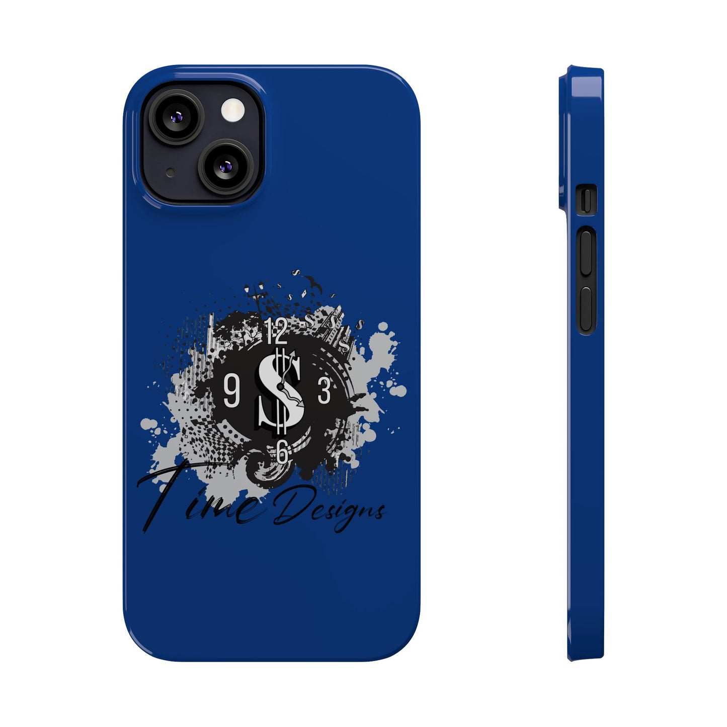 Stylish Dollar Clock Slim Phone Case | Time Designs