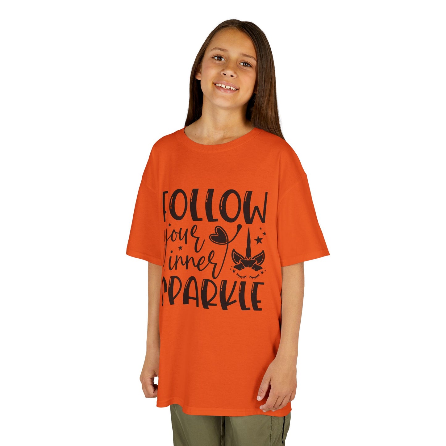 Kids 'Follow Your Inner Sparkle' Tee - Fun Cotton Shirt for Creative Kids