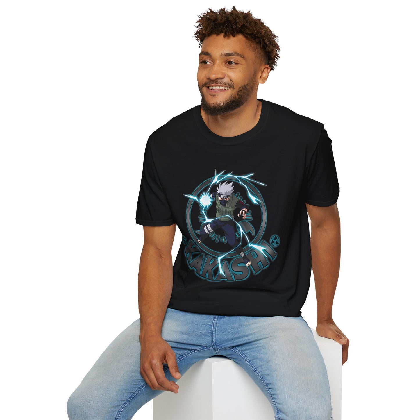 Kakashi Unisex Softstyle T-Shirt - Perfect for Anime Fans
