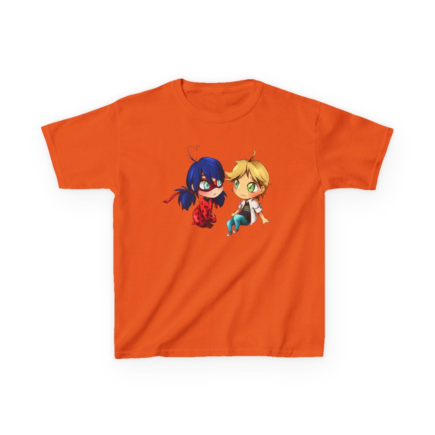 Kids Cute Chibi Characters Tee, Lightweight T-Shirt for Playtime, Gifts for Boys & Girls, Cartoon Lover Apparel, Birthday Outfit