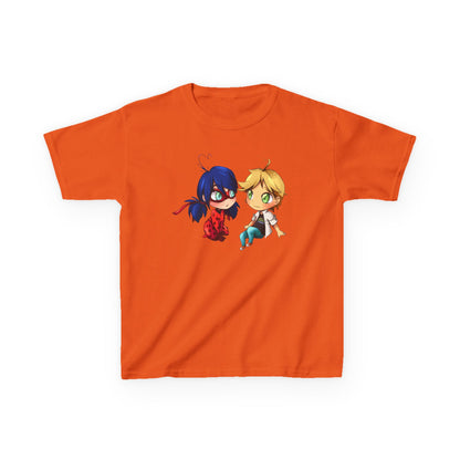 Kids Cute Chibi Characters Tee, Lightweight T-Shirt for Playtime, Gifts for Boys & Girls, Cartoon Lover Apparel, Birthday Outfit