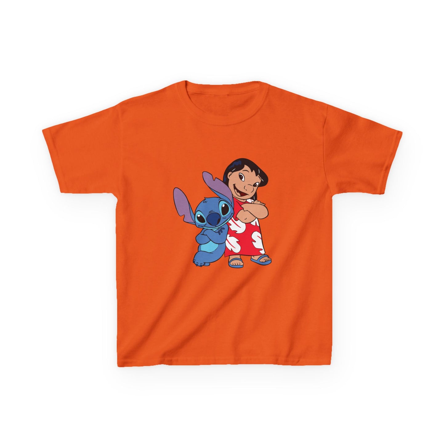 Kids Hawaiian Style T-Shirt with Stitch and Lilo