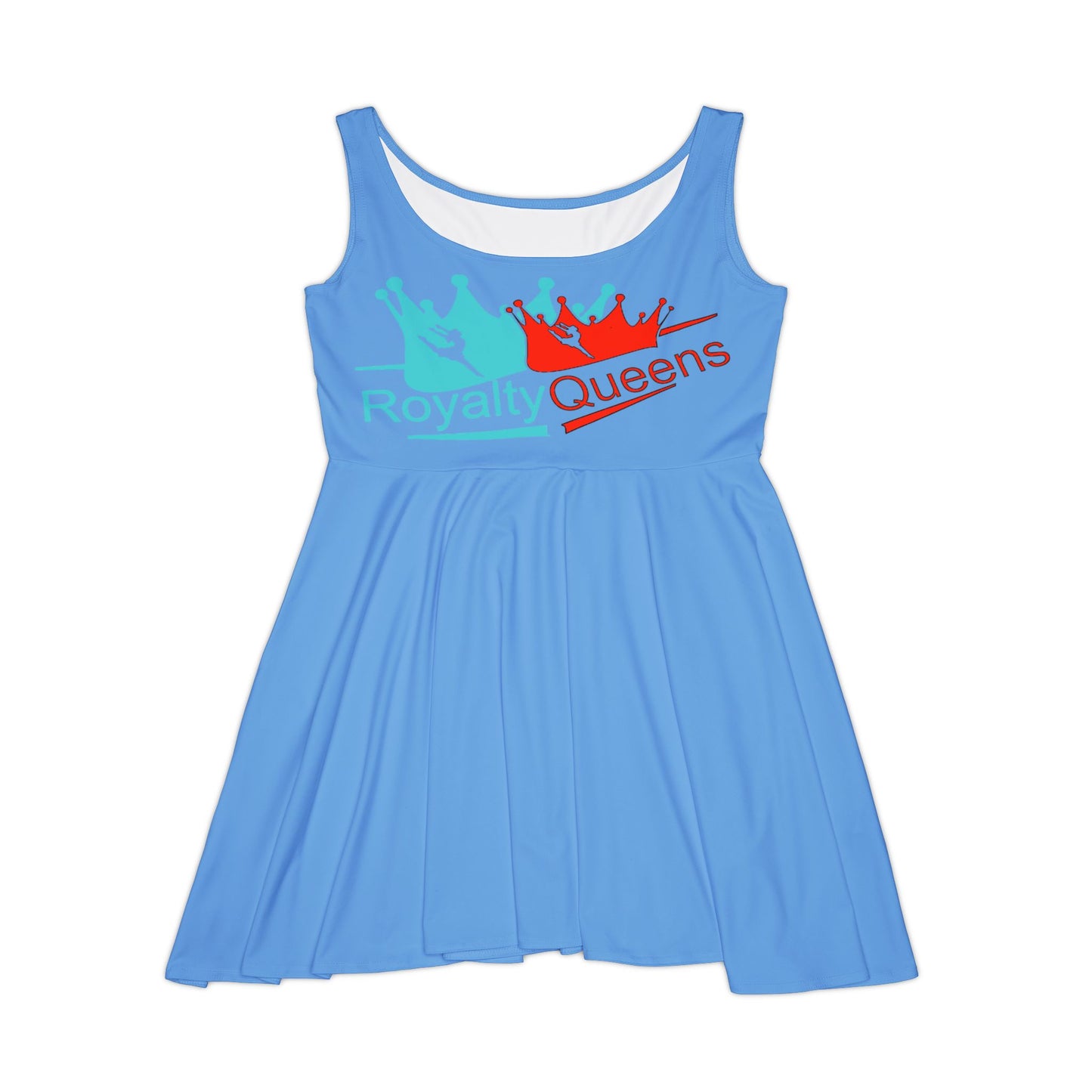 Royalty Queens Women's Skater Dress | Casual Party Dress, Summer Fashion, Crown Graphic Dress, Gift for Queens, Birthday Outfit