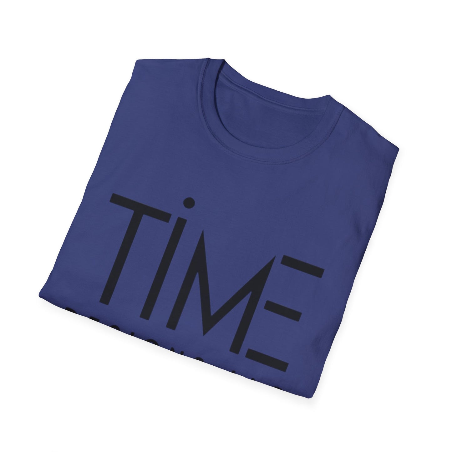 Minimalist Time Design Unisex T-Shirt, Casual Wear, Gift for Him/Her, Everyday Style, Graphic Tee, Modern Apparel