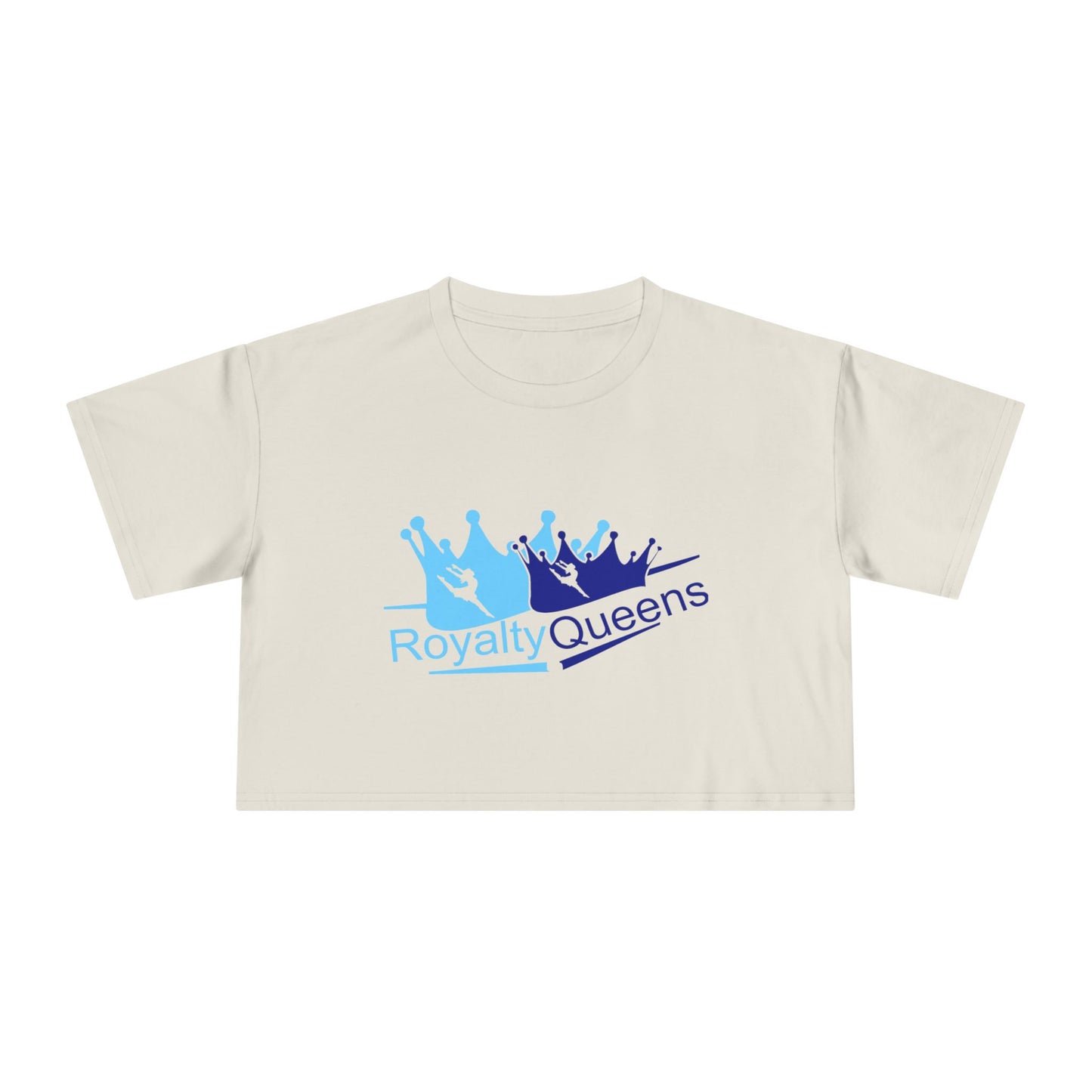 Royalty Queens Women’s Crop Tee | Trendy Graphic Tee, Casual Wear, Gift for Queens, Birthday Present, Summer Fashion