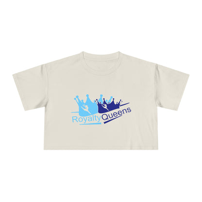 Royalty Queens Women’s Crop Tee | Trendy Graphic Tee, Casual Wear, Gift for Queens, Birthday Present, Summer Fashion