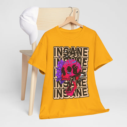 Edgy Skull Art Unisex Heavy Cotton Tee - Perfect for Alternative Fashion Lovers