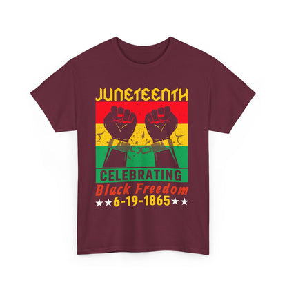Juneteenth Celebration Tee, Unisex Cotton Shirt, Black Freedom T-Shirt, 6-19-1865 Heritage Top, Summer Festival Apparel, History Shirt