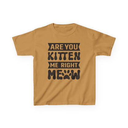 Cute Kids Tee - "Are You Kitten Me Right Meow" T-Shirt for Cat Lovers, Birthday Gift, Funny Pet Shirt, Kids' Humor Clothing, Animal [...]