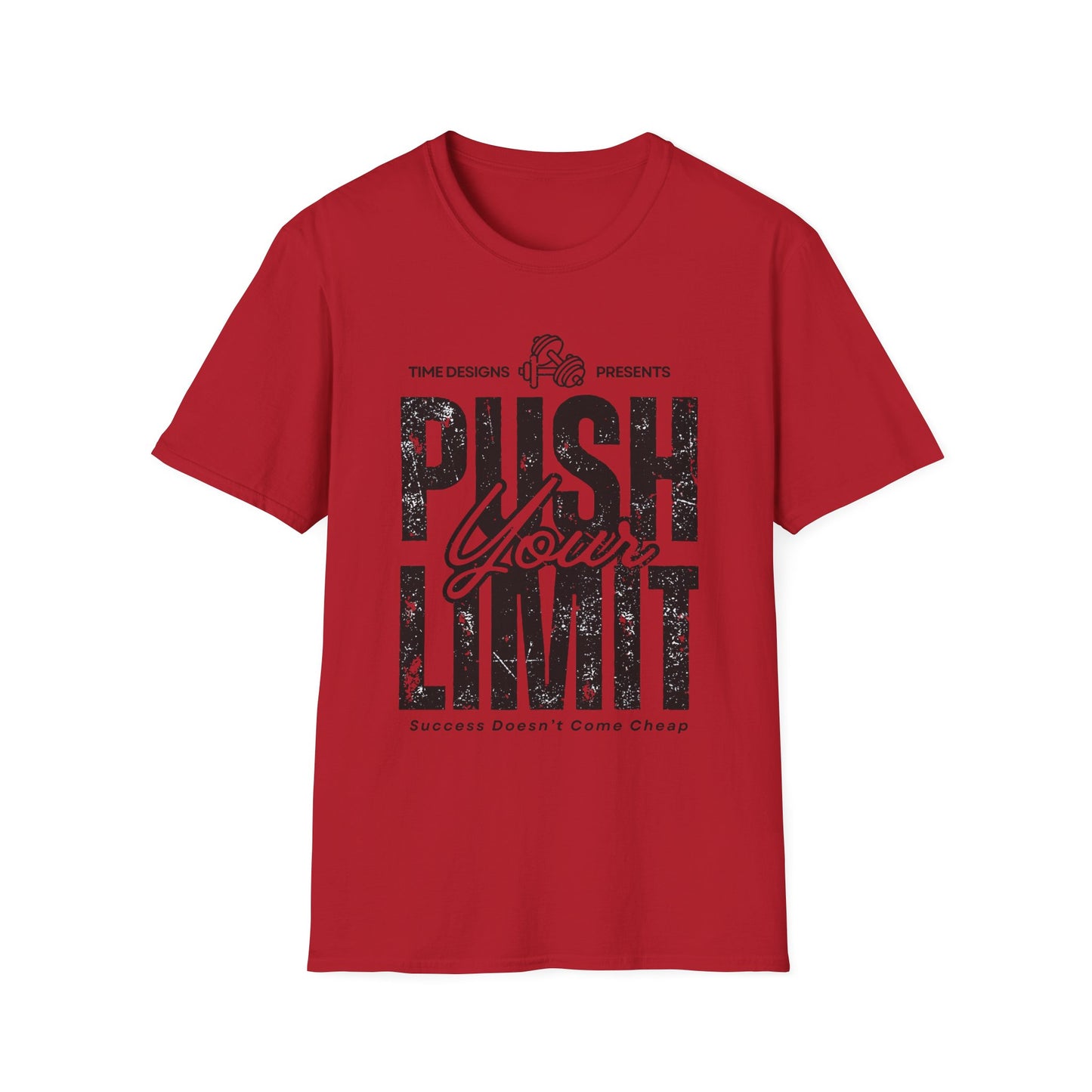 Motivational Unisex Softstyle T-Shirt - 'Push Your Limit'