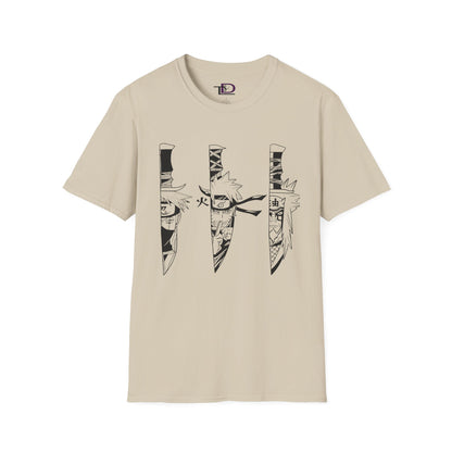Cool Graphic Unisex T-Shirt with Edgy Knife Design