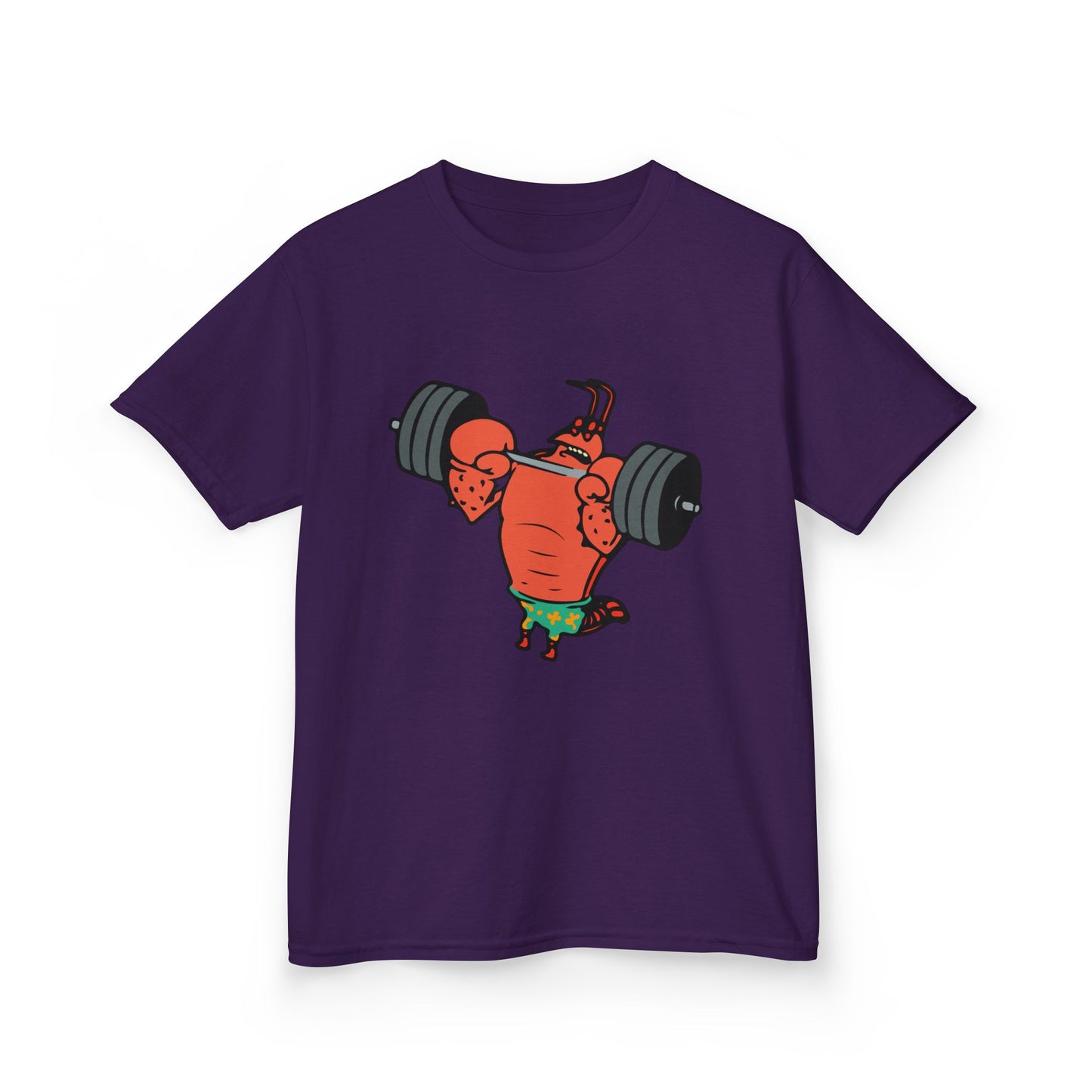 Kids Fitness Lobster Tee, Funny Kids T-Shirt, Gym Humor Tee, Nautical Theme Shirt, Gift for Young Athletes