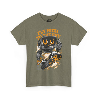 Fly High Graphic Tee, Unisex Cotton T-Shirt, Casual Streetwear, Gift for Him/Her, Fun Summer Tee, Trendy Outdoor Shirt