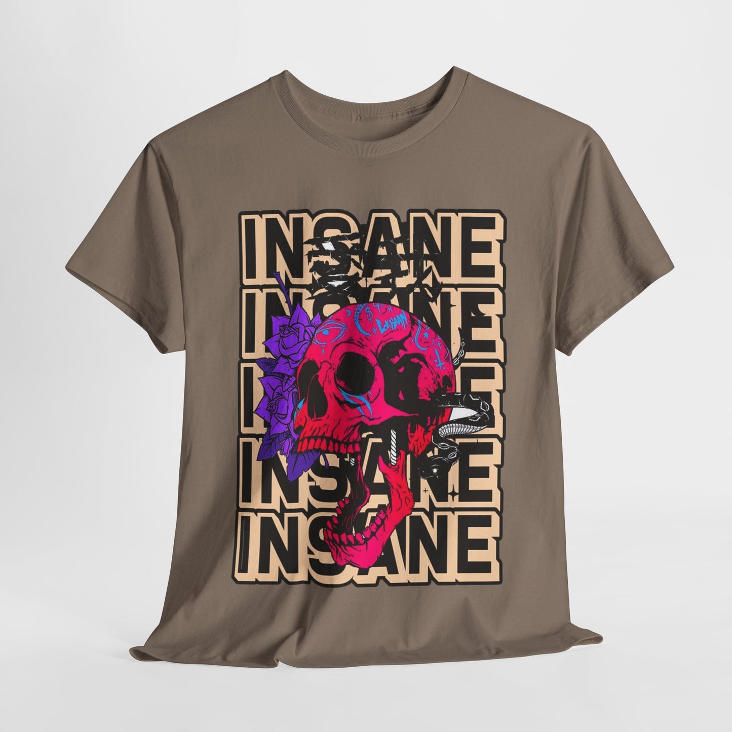 Edgy Skull Art Unisex Heavy Cotton Tee - Perfect for Alternative Fashion Lovers