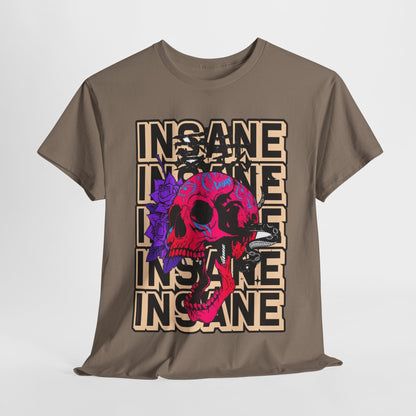 Edgy Skull Art Unisex Heavy Cotton Tee - Perfect for Alternative Fashion Lovers