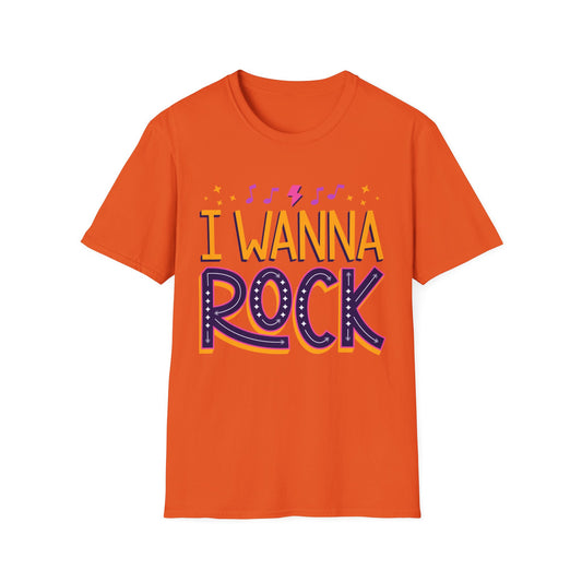 Rock the Day Unisex Softstyle T-Shirt - Music Lover Gift, Concert T-Shirt, Statement Tee, Fun Casual Wear, Rock Music Apparel