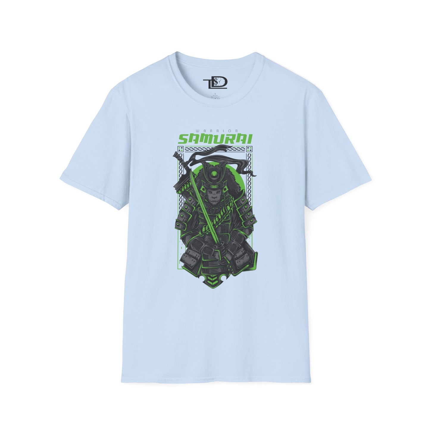 Samurai Graphic Tee, Unisex Softstyle T-Shirt, Anime Casual Wear, Gift for Gamers, Streetwear Fashion, Perfect for Conventions