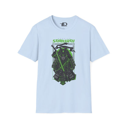 Samurai Graphic Tee, Unisex Softstyle T-Shirt, Anime Casual Wear, Gift for Gamers, Streetwear Fashion, Perfect for Conventions