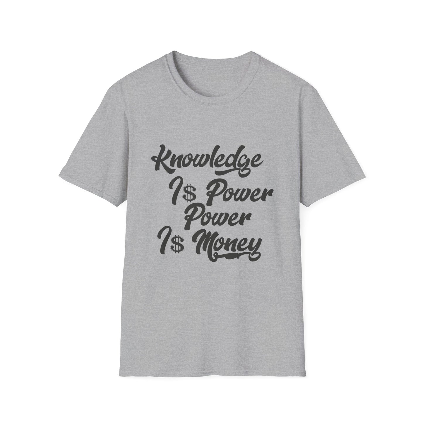Knowledge Is Power Unisex Softstyle T-Shirt - Stylish Motivational Tee