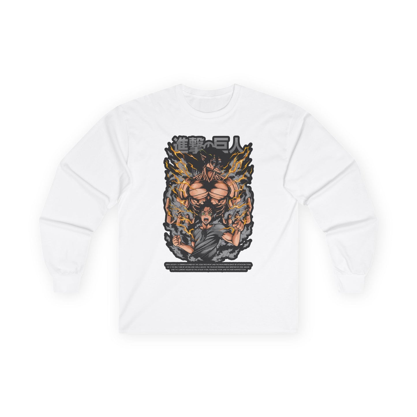 Attack on Titan Anime Long Sleeve Tee — Eren Titan Graphic Shirt
