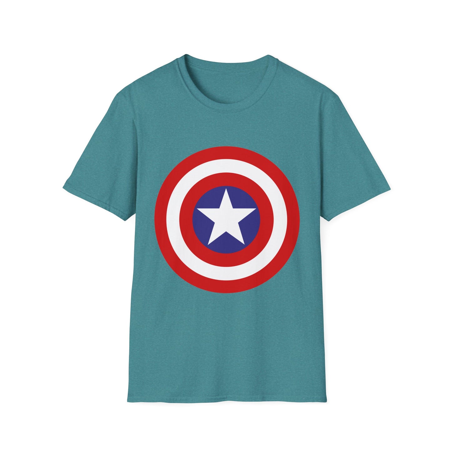 Captain-Inspired Unisex Softstyle T-Shirt, Superbowl Fan Tee, Superhero Gift, Comic Birthday Shirt, Casual Everyday Wear, Graphic Crew [...]