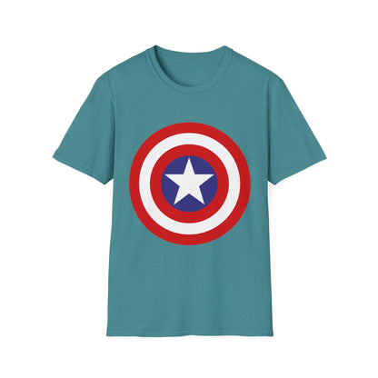 Captain-Inspired Unisex Softstyle T-Shirt, Superbowl Fan Tee, Superhero Gift, Comic Birthday Shirt, Casual Everyday Wear, Graphic Crew [...]