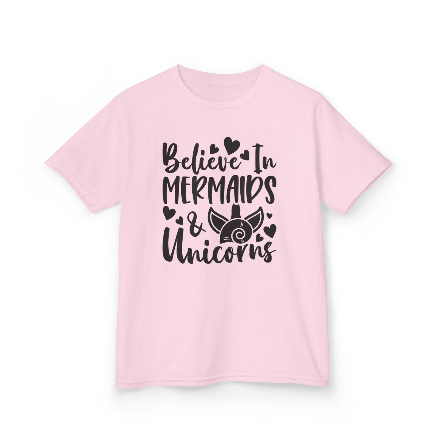 Kids Heavy Cotton™ Tee - Believe in Mermaids & Unicorns T-Shirt