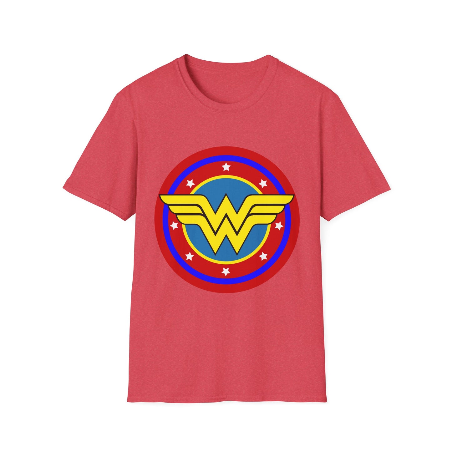 Wonder Woman Inspired Unisex Softstyle T-Shirt, Superhero Tee, Gift for Amazon Fans, Comic Con Outfit, Everyday Wear, Birthday Present