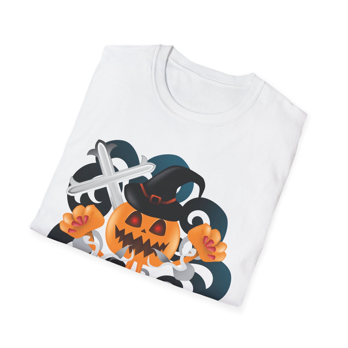 Halloween Pumpkin Graphic Tee, Unisex T-Shirt, Fall Fashion, Spooky Season Shirt, Trick or Treat Apparel, Casual Halloween Outfit