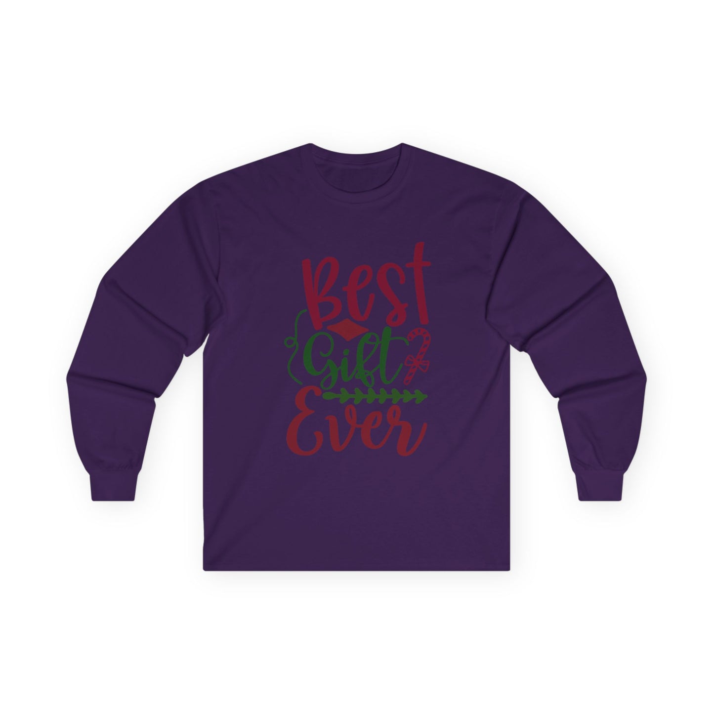 Best Gift Ever Long Sleeve Tee, Christmas Gift, Holiday Apparel, Unisex Tee, Cozy Shirt, Gift for Him/Her