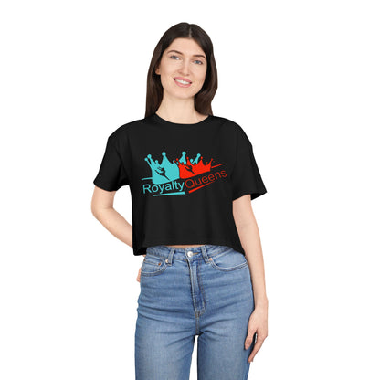 Royalty Queens Women's Crop Tee - Stylish Summer Top, Perfect Gift for Birthdays, Group Events, or Casual Outings