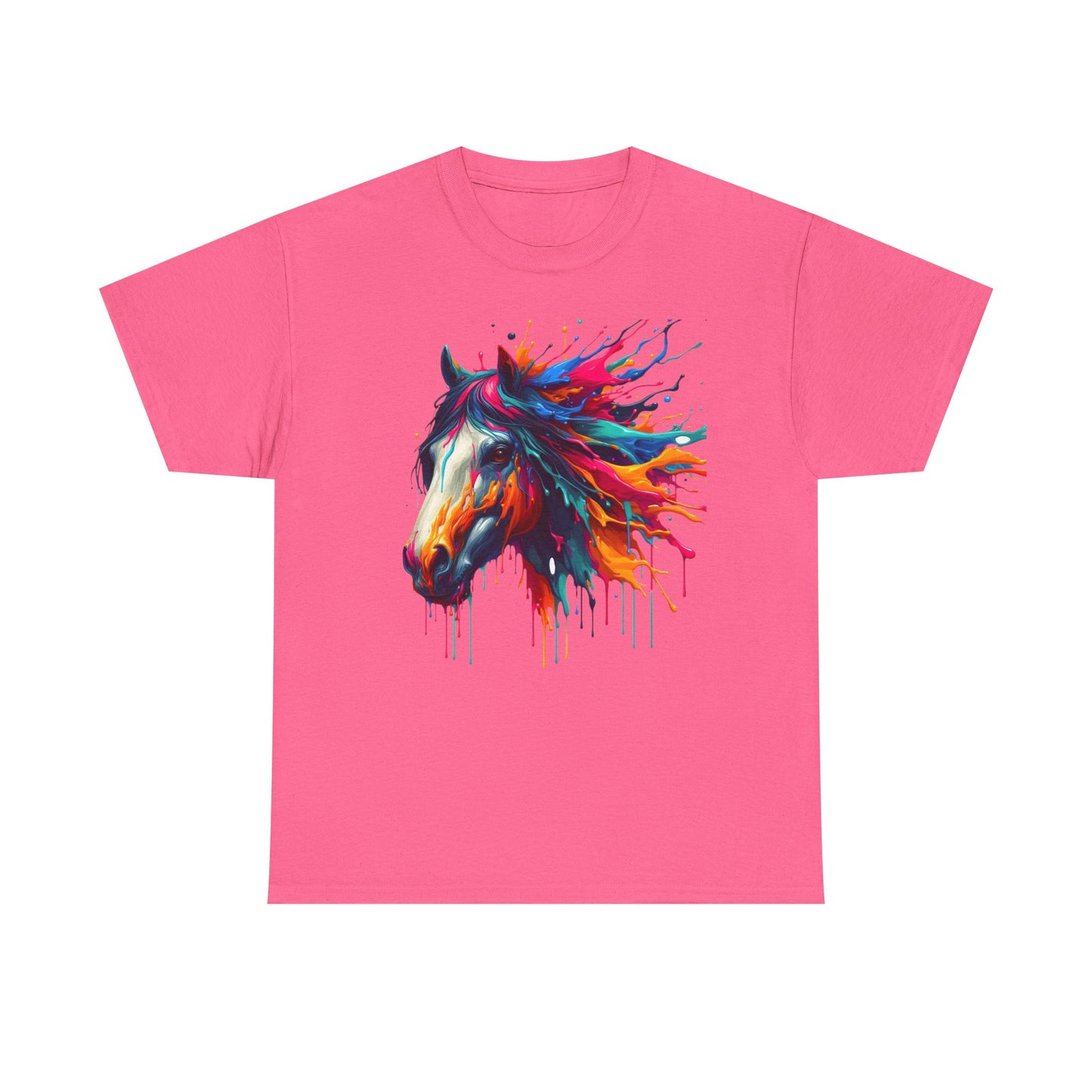 Vibrant Horse Art Unisex Heavy Cotton Tee
