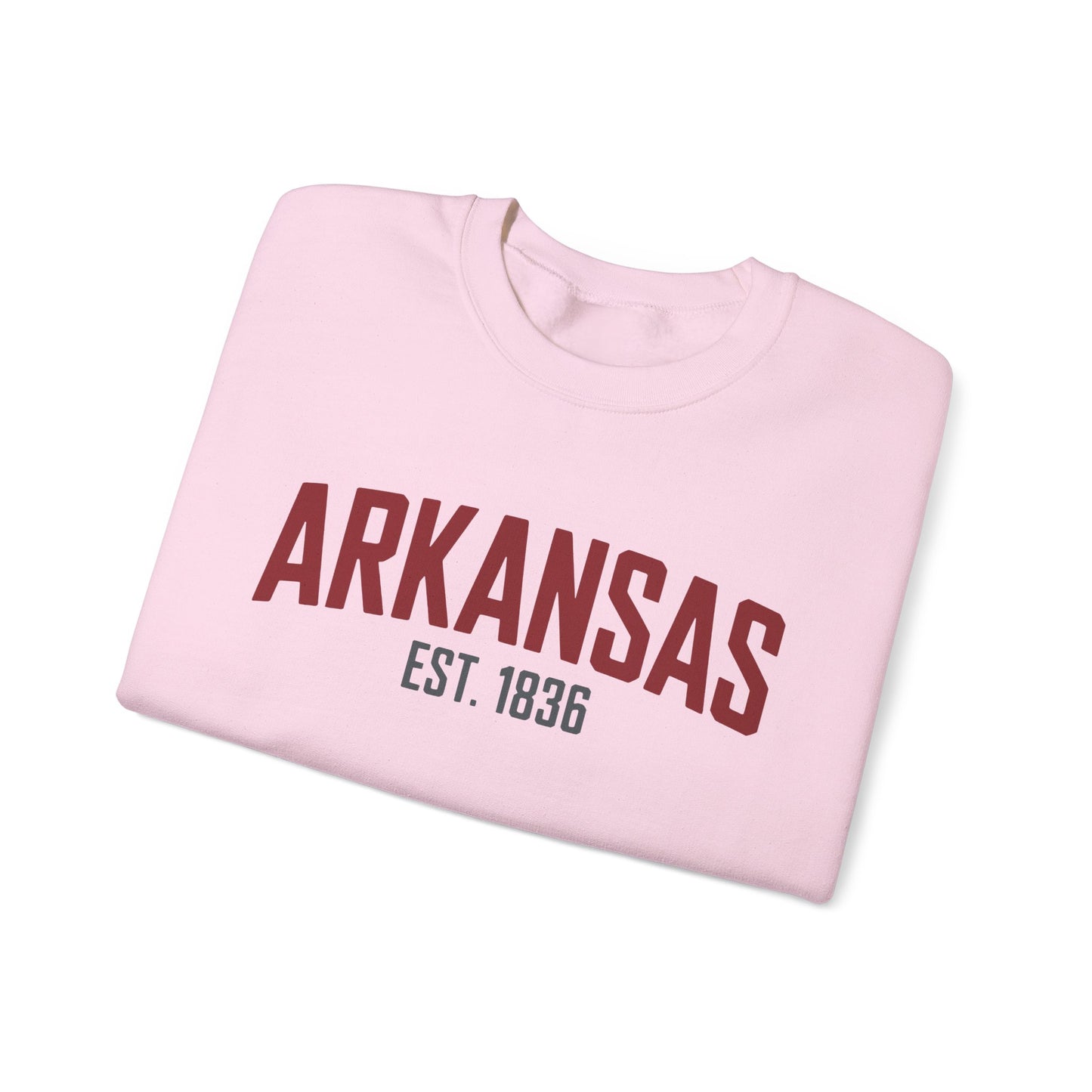 Arkansas Established 1836 Crewneck Sweatshirt