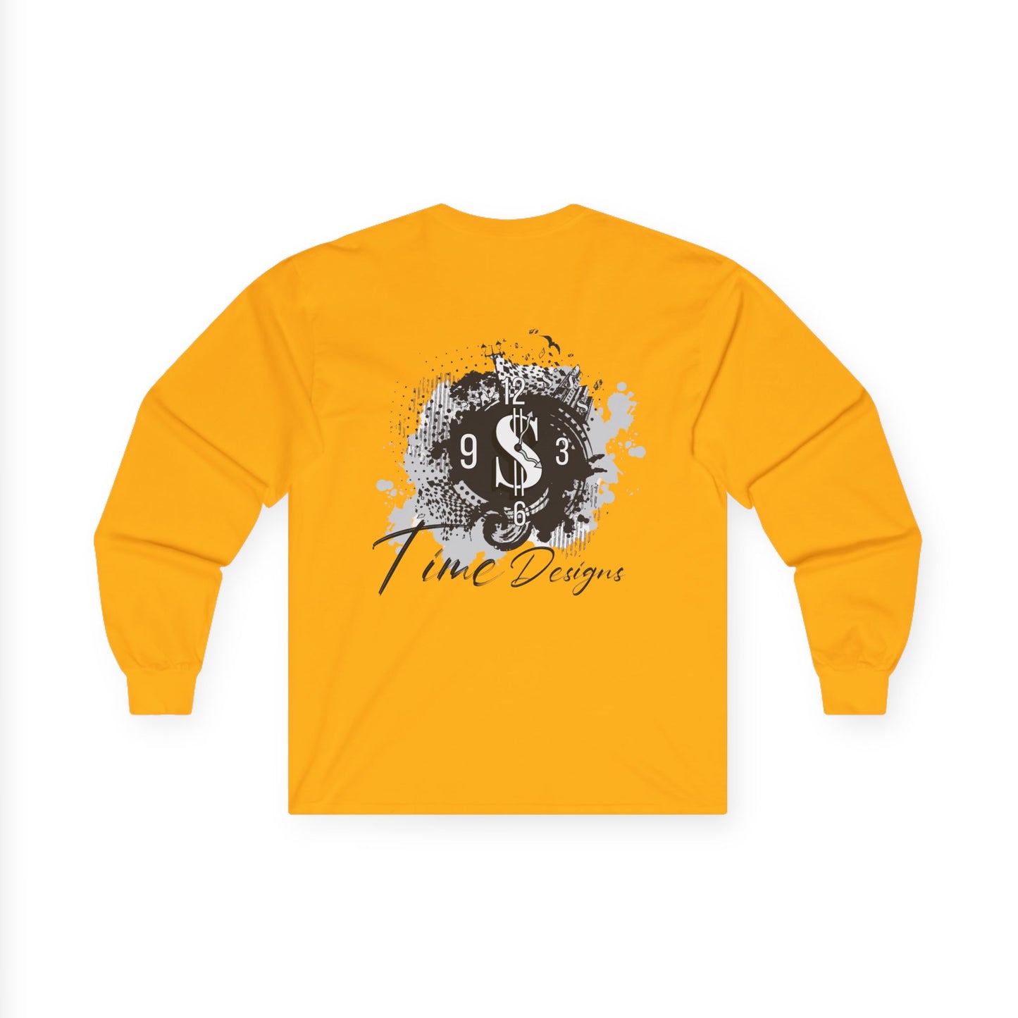 Artistic Unisex Long Sleeve Tee with Unique Design