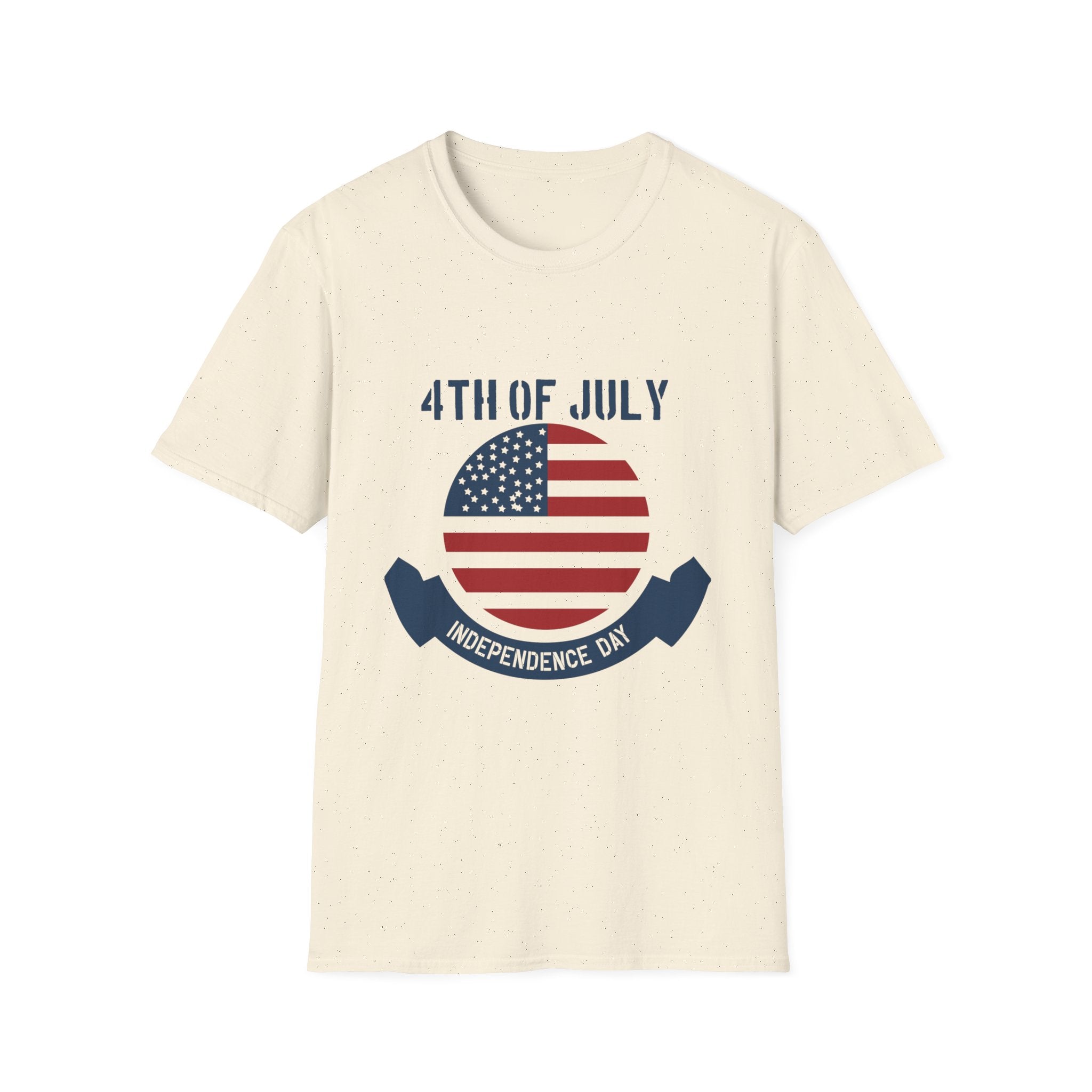 4th of July Unisex Softstyle T-Shirt, Independence Day Tee, Patriotic Shirt, July 4th Celebration Apparel, Summer BBQ Top