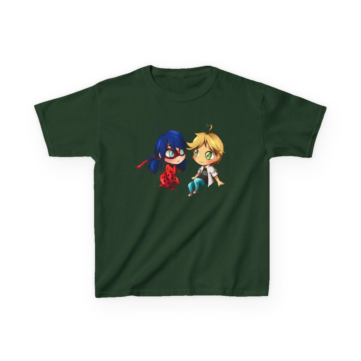 Kids Cute Chibi Characters Tee, Lightweight T-Shirt for Playtime, Gifts for Boys & Girls, Cartoon Lover Apparel, Birthday Outfit