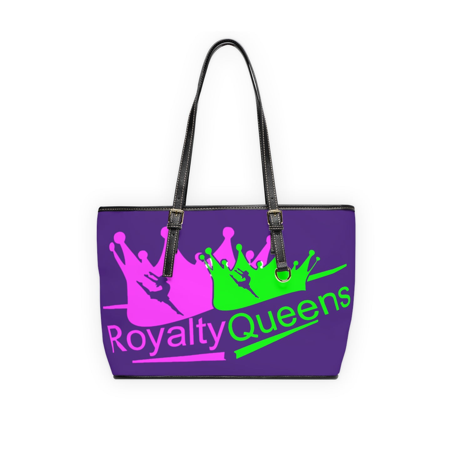 Royalty Queens PU Leather Shoulder Bag, Trendy Tote, Fashionable Handbag, Gifts for Her, Stylish Purse, Queen Vibes