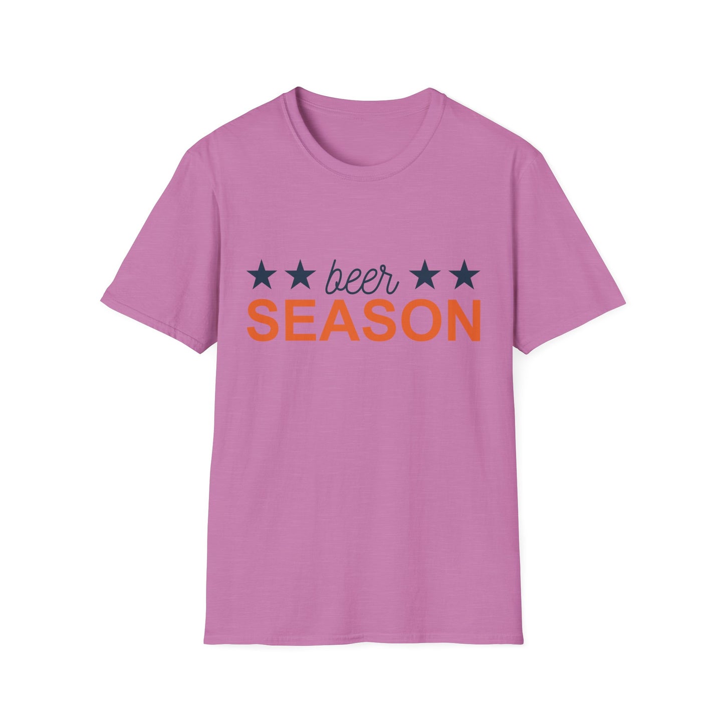 Beer Season Unisex Softstyle T-Shirt, Funny T-Shirt for Beer Lovers, Gift for Friends, Custom Apparel, Summer BBQ Outfit, Casual Wear