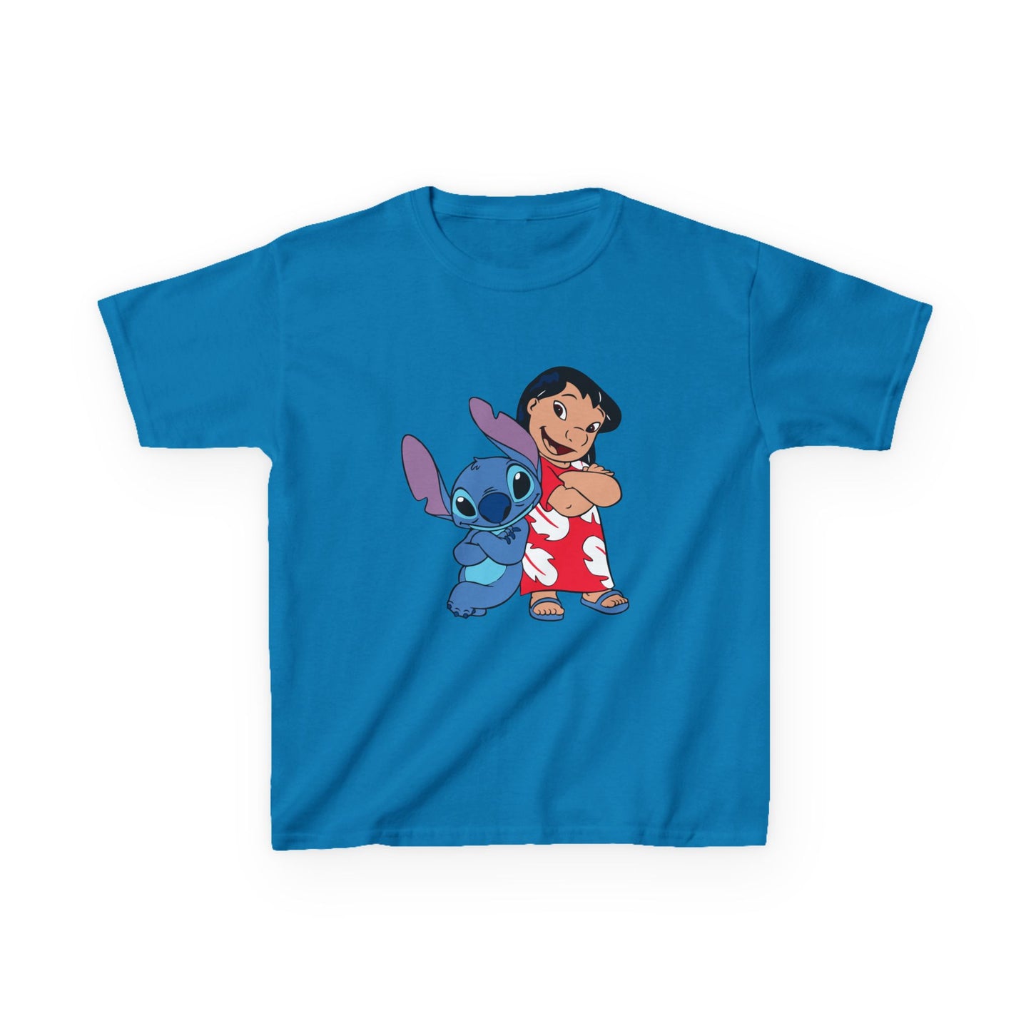 Kids Hawaiian Style T-Shirt with Stitch and Lilo