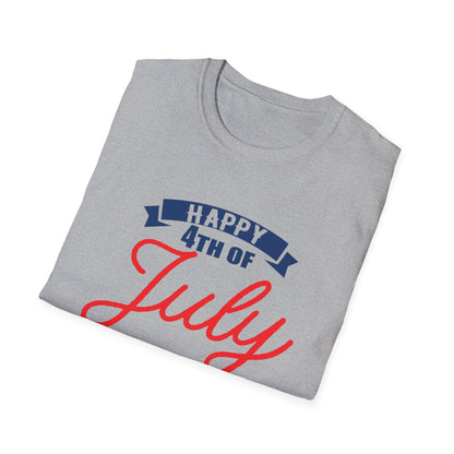Happy 4th of July Unisex T-Shirt, Independence Day Tee, Summer Celebration Shirt, Patriotic Apparel, Casual Festival Wear