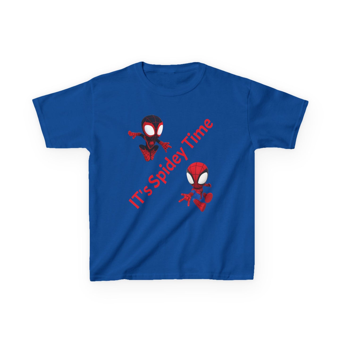 Kids Spidey Time Tee - Fun Cotton Shirt for Superhero Lovers, Birthday Gift, Marvel Fans, Casual Wear, Kids' Party