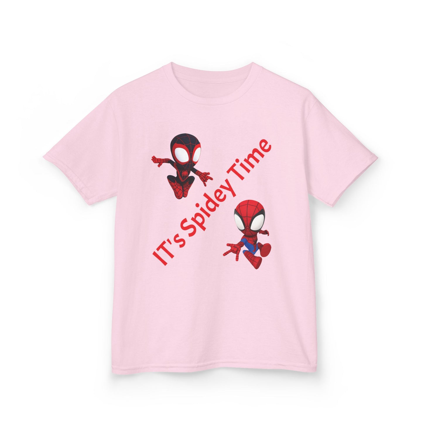 Kids Spidey Time Tee - Fun Cotton Shirt for Superhero Lovers, Birthday Gift, Marvel Fans, Casual Wear, Kids' Party