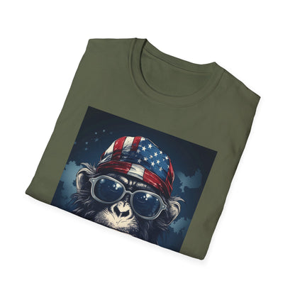 Cool Monkey Graphic T-Shirt, Fun Animal Tee, Summer Casual Wear, Unique Gift for Animal Lovers, Trendy Fashion for All