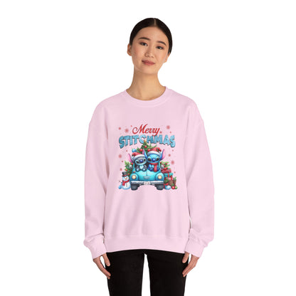 Merry Stitchmas Sweatshirt – Cute Stitch Holiday Crewneck