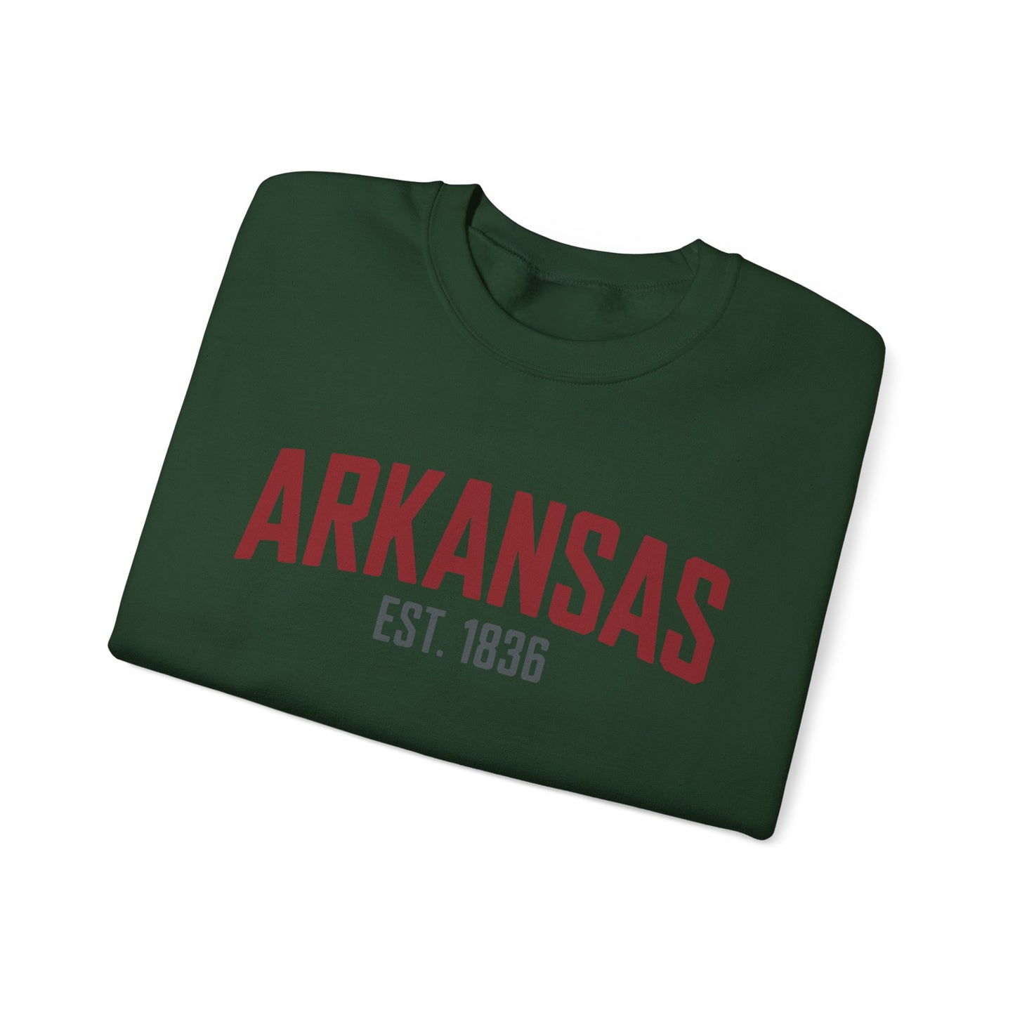 Arkansas Established 1836 Crewneck Sweatshirt
