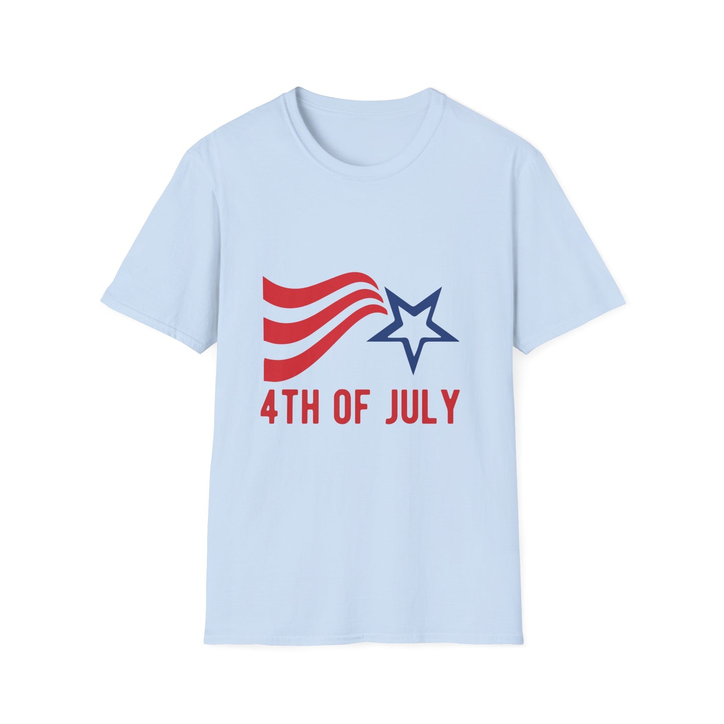 Patriotic 4th of July Unisex T-Shirt, Independence Day Shirt, USA Shirt, Casual Summer Tee, Red White Blue Celebration Tee