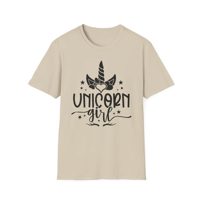 Unicorn Girl Softstyle T-Shirt for Kids & Teens - Cute Fantasy Tee